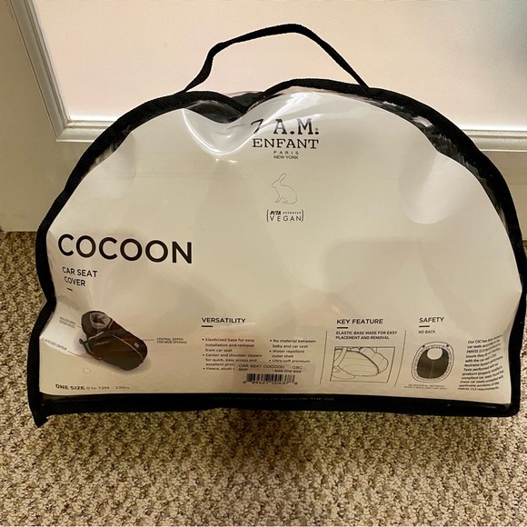 7 AM Cocoon Car Seat Cover - Shiny Black - Picture 4 of 4